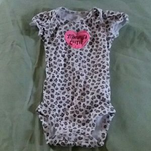 Cheetah print onesie